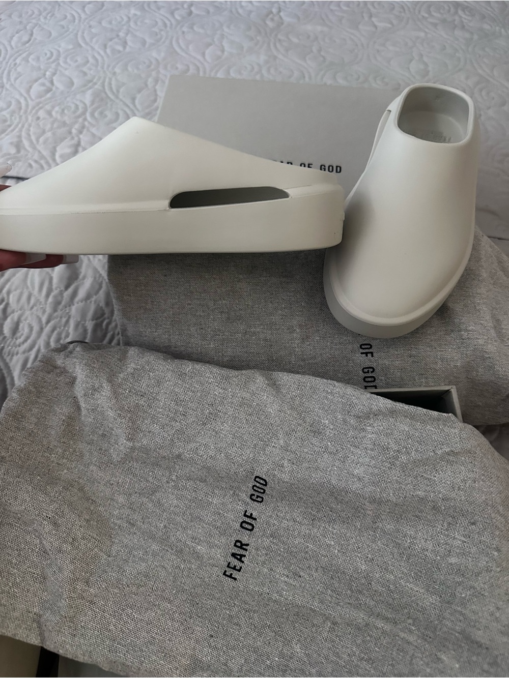 Kids Fear of God Slip ons